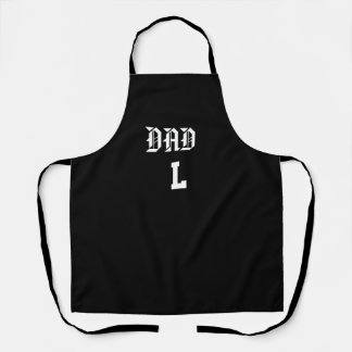 Tablier de Cuisine Noir Personnalisé - Papa