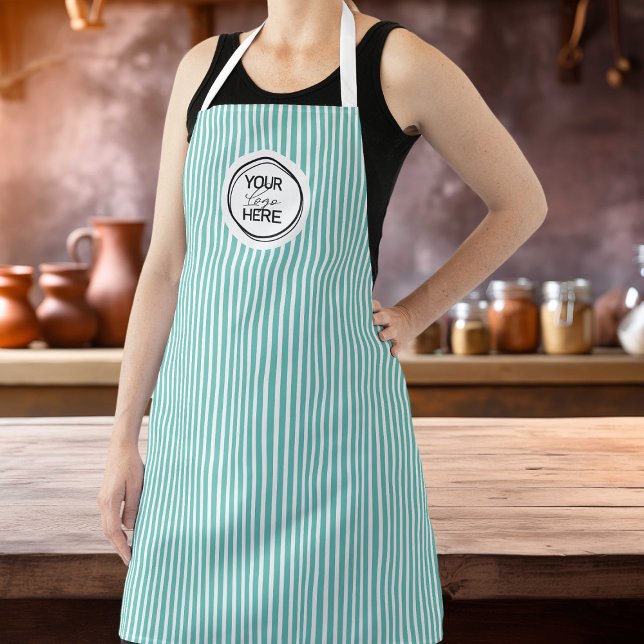 Tablier de cuisine personnalisé avec rayures fines (Créateur téléchargé)