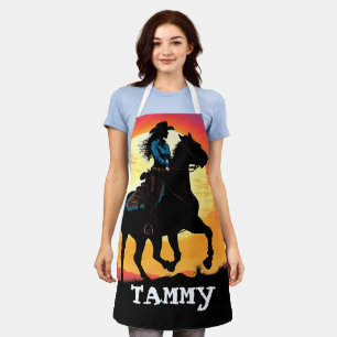 TABLIER DE CUISINE PERSONNALISÉ COWGiRL