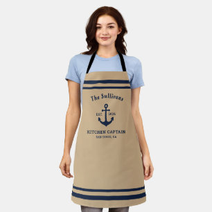 Tablier de cuisine personnalisé en beige Oatmeal a