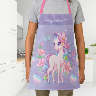 Tablier de cuisine personnalisé Licorne Mignonne p