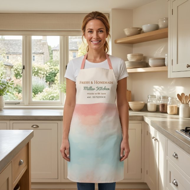 Tablier de cuisine personnalisé pour femmes Nom pe (Créateur téléchargé)