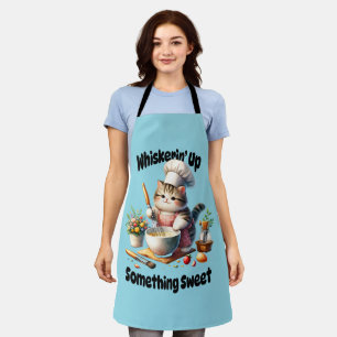 Tablier de cuisine pour chat fouettant