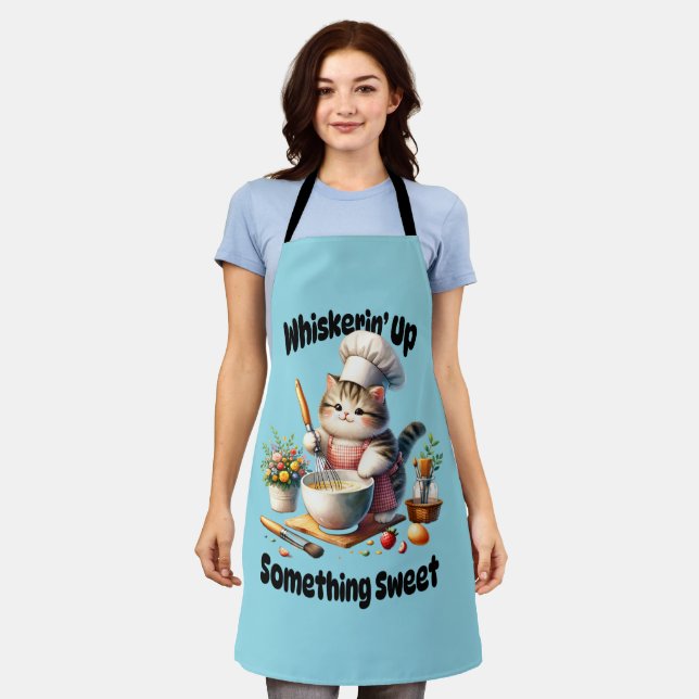 Tablier de cuisine pour chat fouettant (Porté)