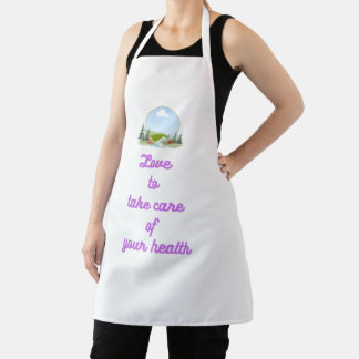 Tablier de cuisine pour femmes à monogramme modern