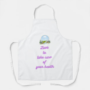 Tablier de cuisine pour femmes à monogramme modern