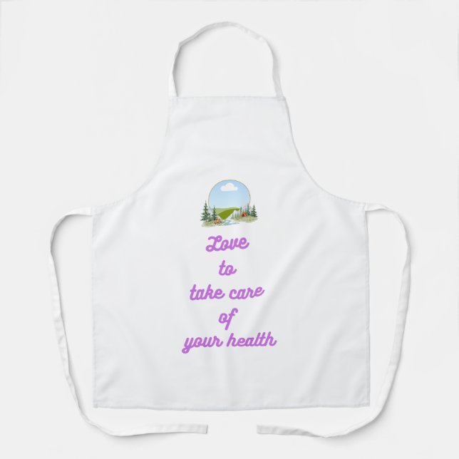 Tablier de cuisine pour femmes à monogramme modern (Recto)