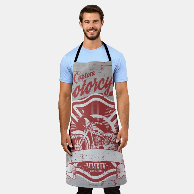 Tablier de cuisine pour hommes (Porté)