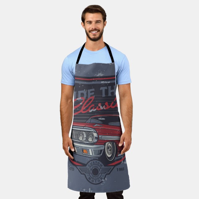 Tablier de cuisine pour hommes (Porté)