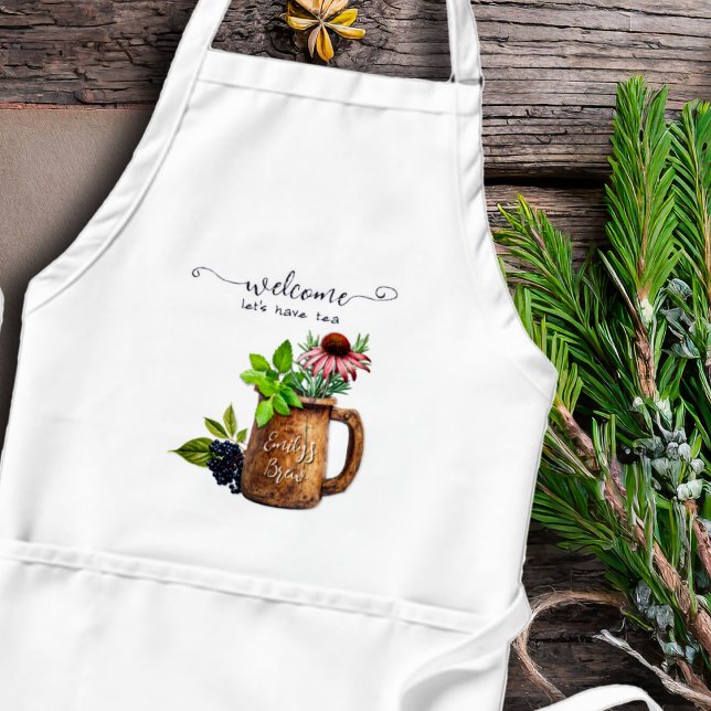 Tablier de cuisine pour infuseur de thé aux herbes (Créateur téléchargé)