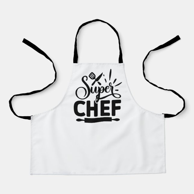 Tablier de cuisine Super Chef avec outils (Recto)