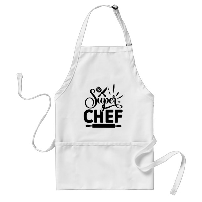 Tablier de cuisine Super Chef avec outils (Devant)