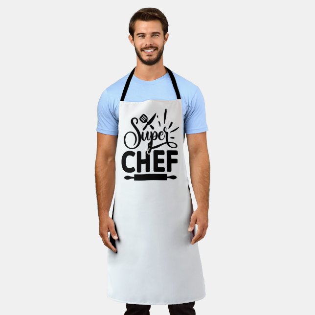 Tablier de cuisine Super Chef avec outils (Porté)