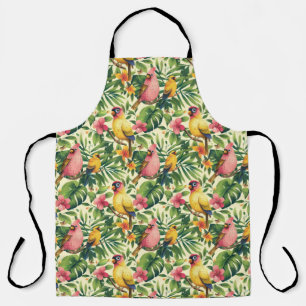Tablier de cuisine Tropical Birds and Butterflies