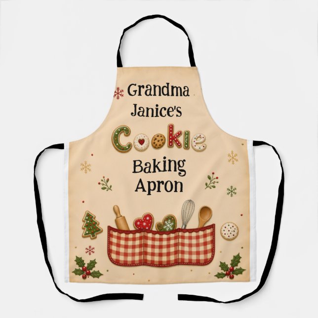 Tablier de cuisson de Noël de grand-mère | Festif  (Recto)