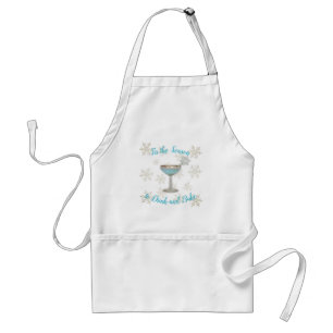 Tablier de cuisson de Noël Dire boire et cuire