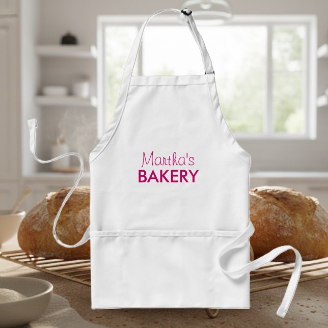 Tablier de cuisson de nom personnalisé pour femmes (bakery apron)