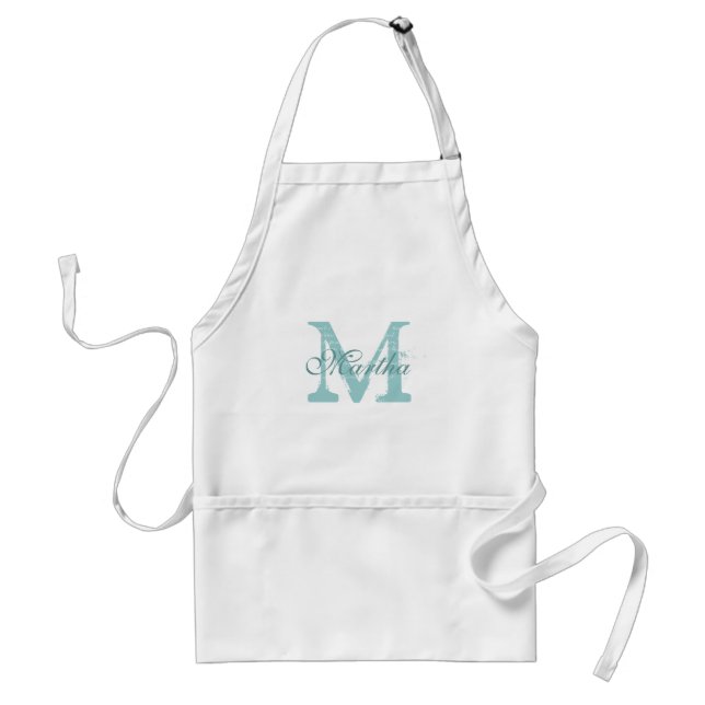 Tablier de cuisson monogramme personnalisé pour fe (Devant)