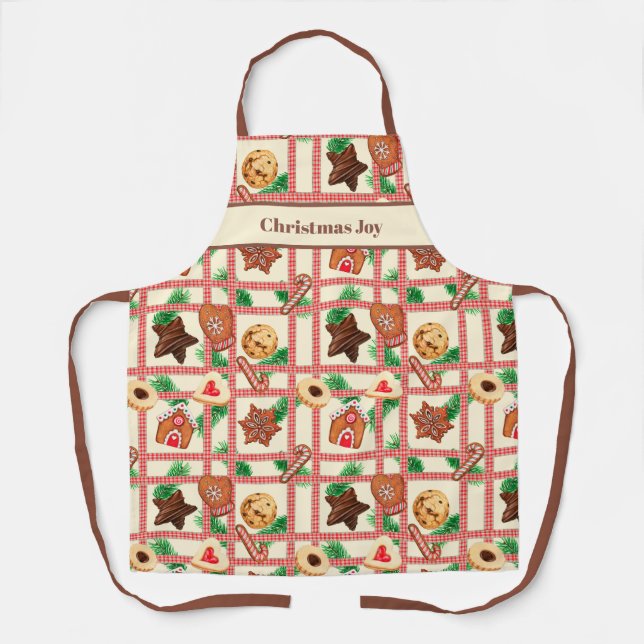 Tablier de cuisson pour la joie de Noël (Recto)