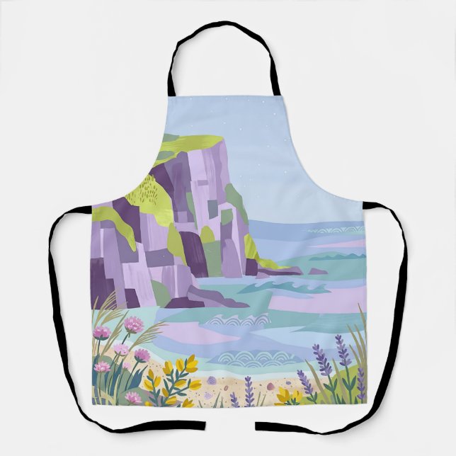 Tablier de falaise côtière Lavande & Lime (Recto)