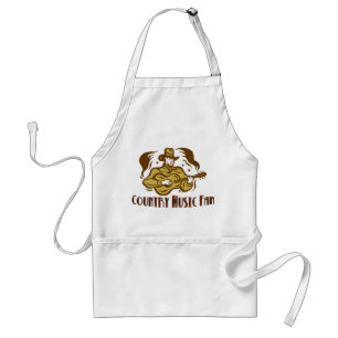 Tablier de fan de musique country