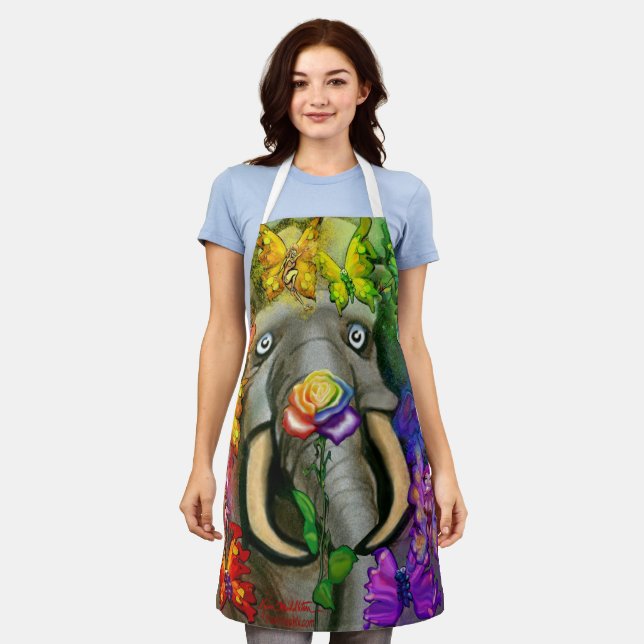 Tablier de fête arc-en-ciel de Pixies (Porté)