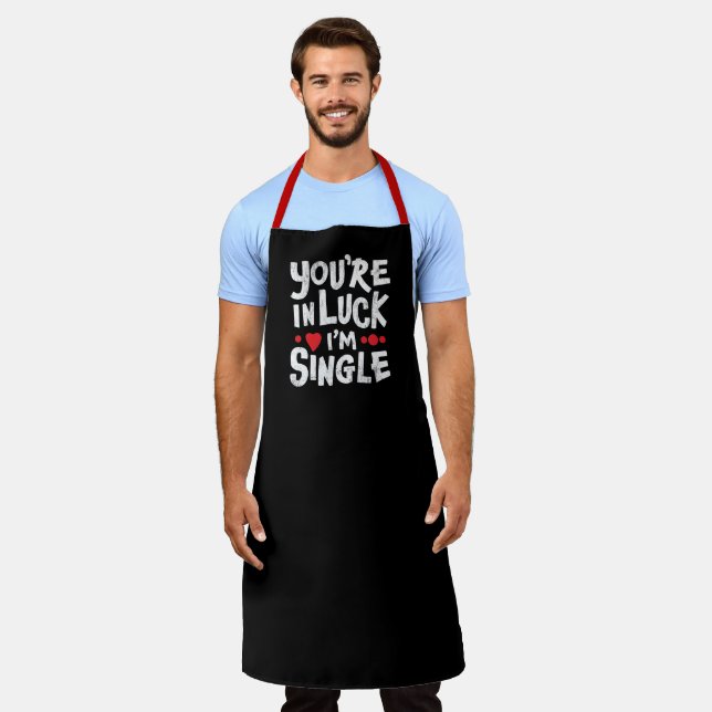 Tablier de fête BBQ drôle | Vous avez de la chance (Porté)