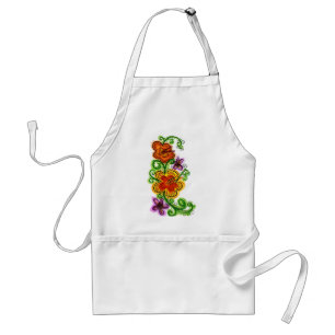 tablier de fleurs d'art