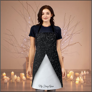 Tablier de Glamour Noir et Blanc