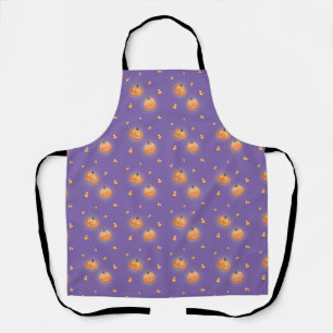 Tablier de Halloween avec citrouille lumineuse