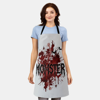 Tablier de Halloween Gothic Momster - Cuisine Sini