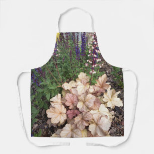 Tablier de jardin floral vintage avec F de cottage
