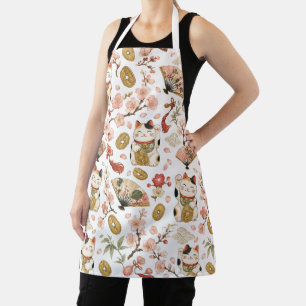 Tablier de jardin Maneki Neko, tablier de chat cha