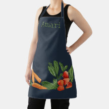 Tablier de jardin potager personnalisé Blue Apron