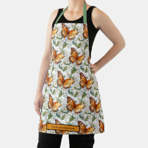 Tablier de jardinage fleur de jardin floral papill