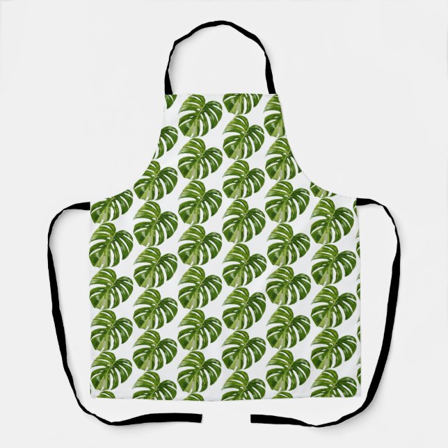 Tablier de jardinage Monstera Albo  Art de plante  (Recto)