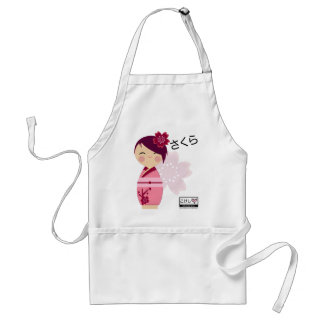 Tablier de Kokeshi Sakura