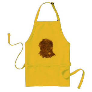 Tablier de Labradoodle Xena de chocolat