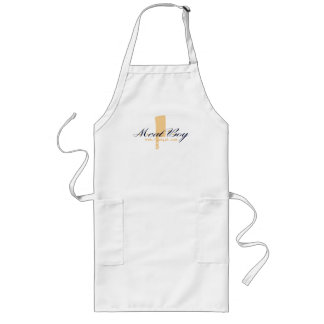 Tablier de logo de garçon de viande long