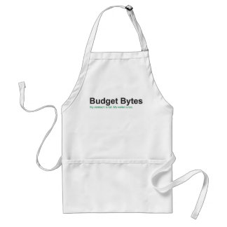 Tablier de logo d'octets de budget