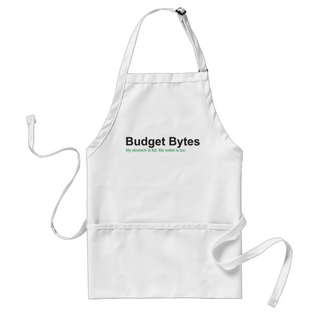 Tablier de logo d'octets de budget (Devant)
