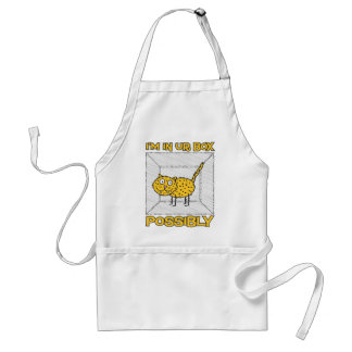 Tablier de Lolcat du chat de Schrodinger drôle