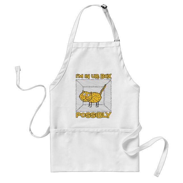 Tablier de Lolcat du chat de Schrodinger drôle (Devant)