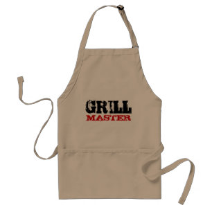 Tablier de maître de grill beige
