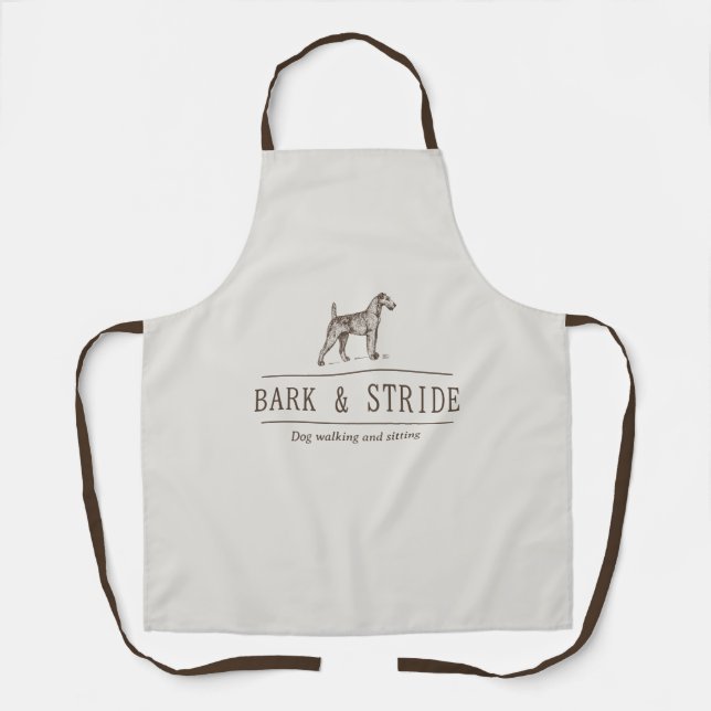 Tablier de marque d'entreprise de promenade de chi (Recto)