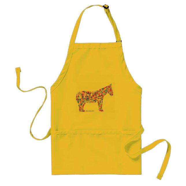 Tablier de mosaïque de papier de cheval de Helena (Devant)