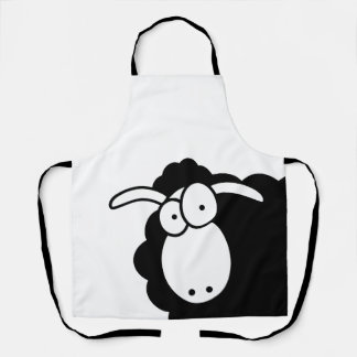 tablier de mouton noir