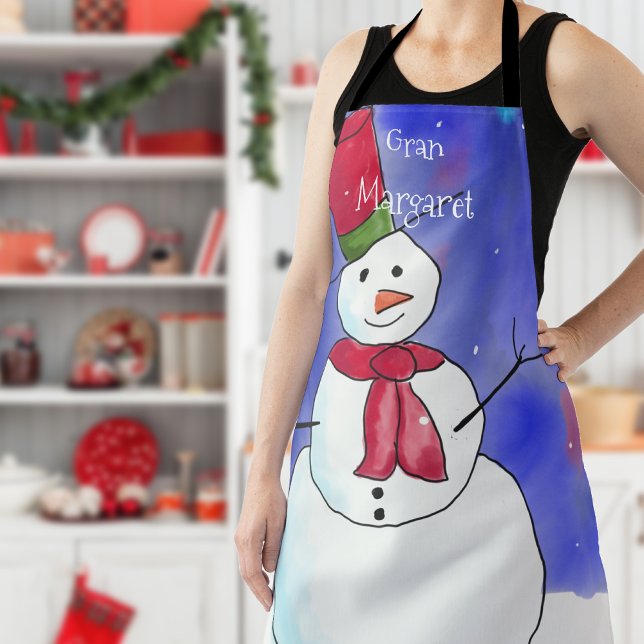 Tablier de neige de Noël personnalisé (Get )