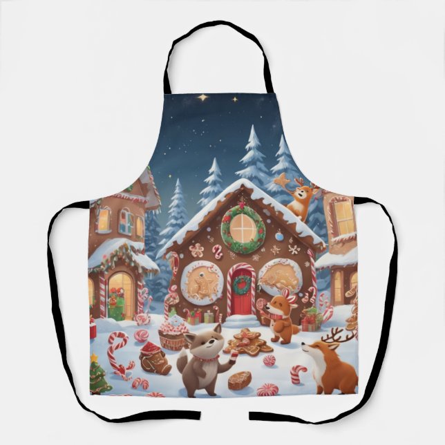 Tablier de Noël Animaux & Traitements | Festive (Recto)