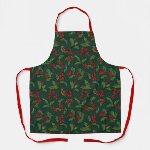 Tablier de Noël en vert